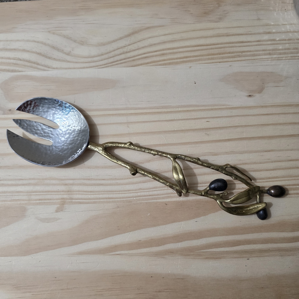 Michael Aram Salad Server Olive Branch Handle